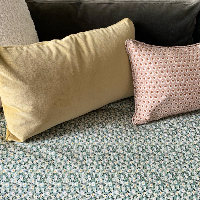 Sanibel Ginger Velvet Lumbar Pillow