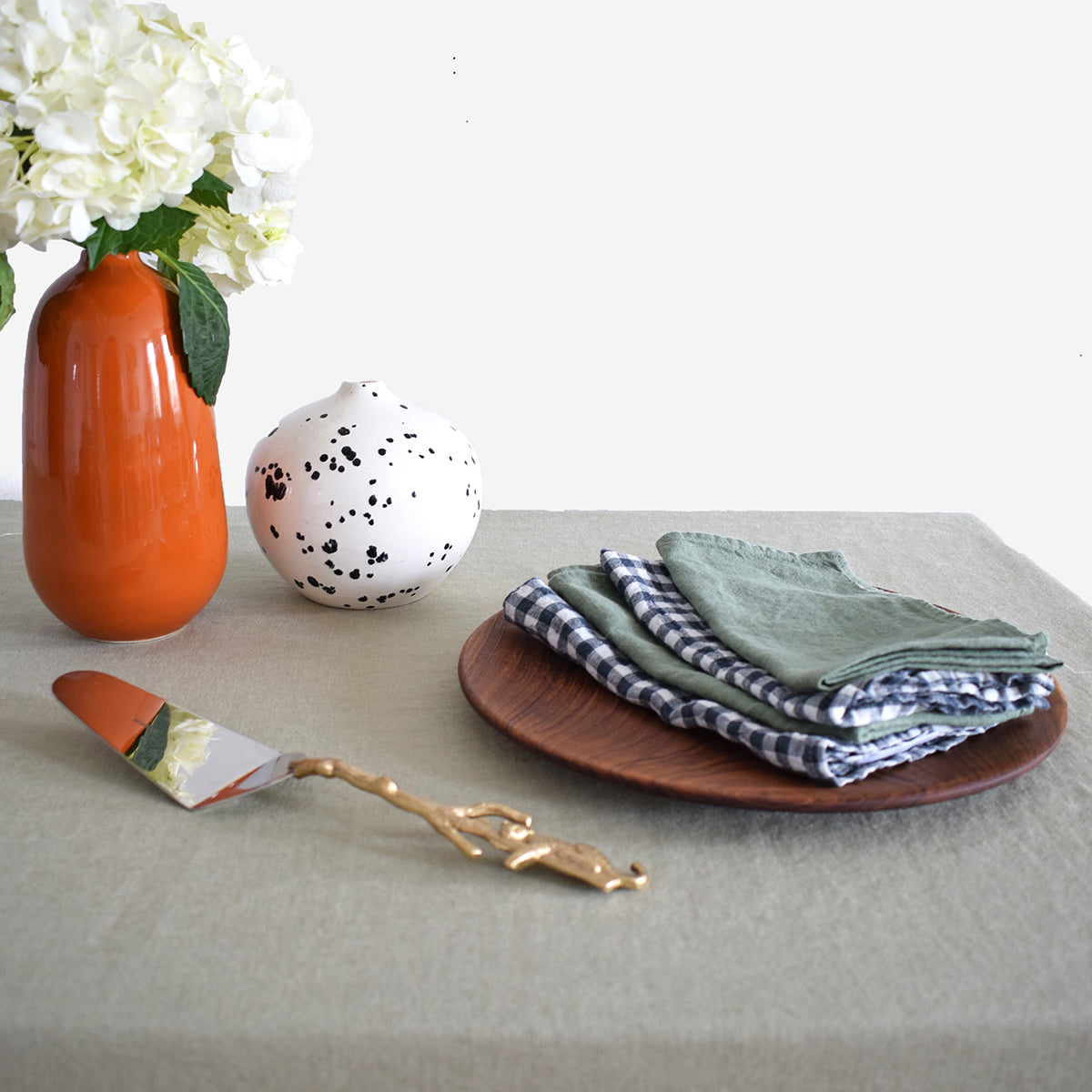 Linen Tablecloth in Fennel