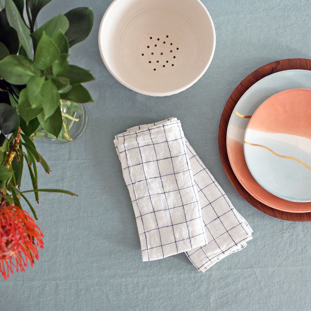 Linen Tablecloth in Sage