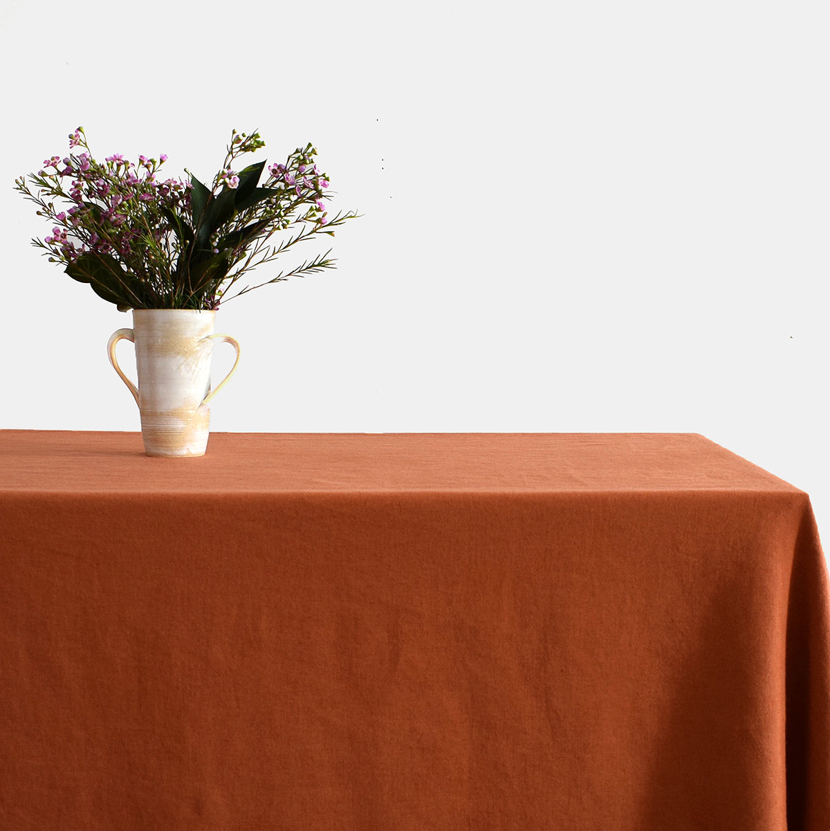 Linen Tablecloth, sienna