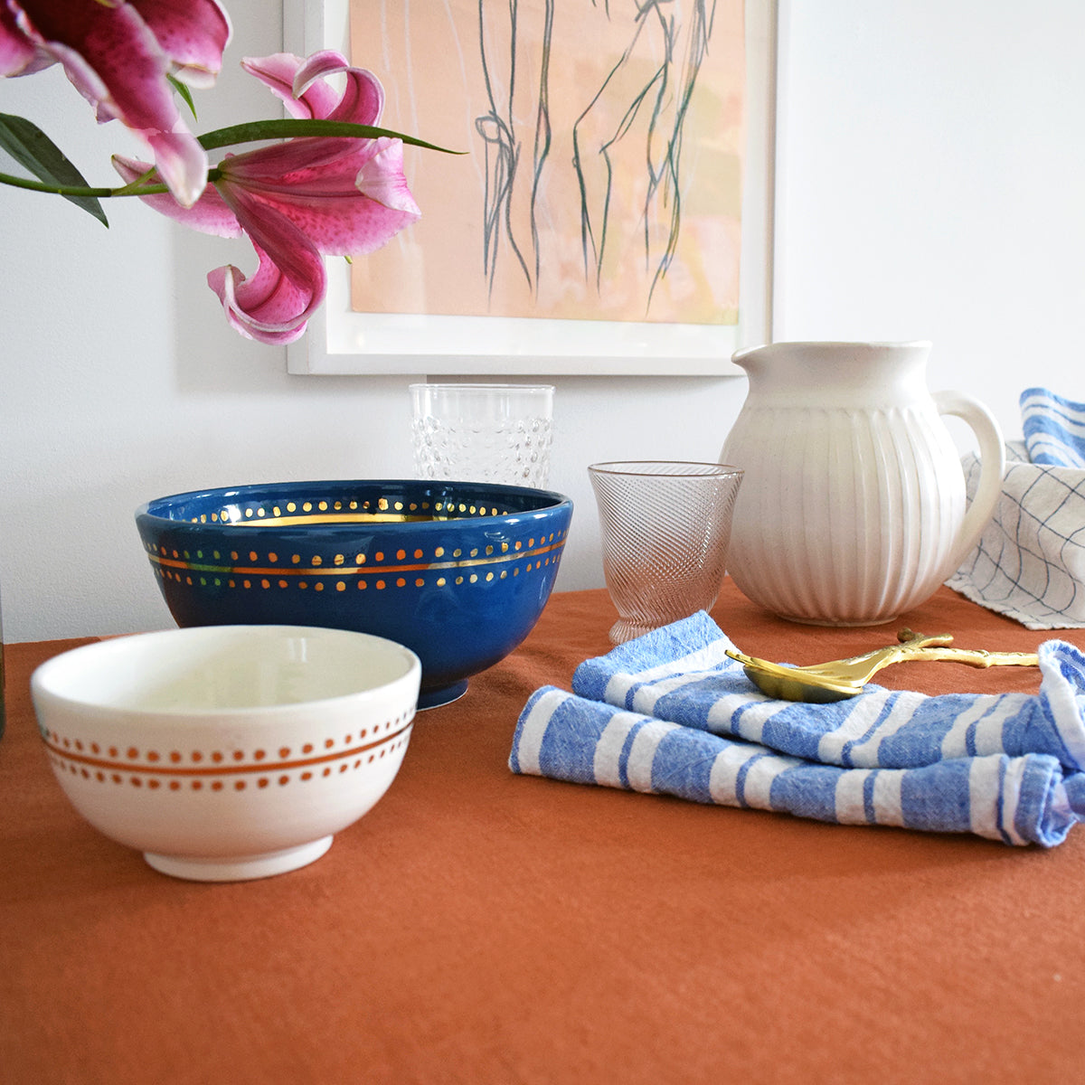 Linen Tablecloth in Sienna