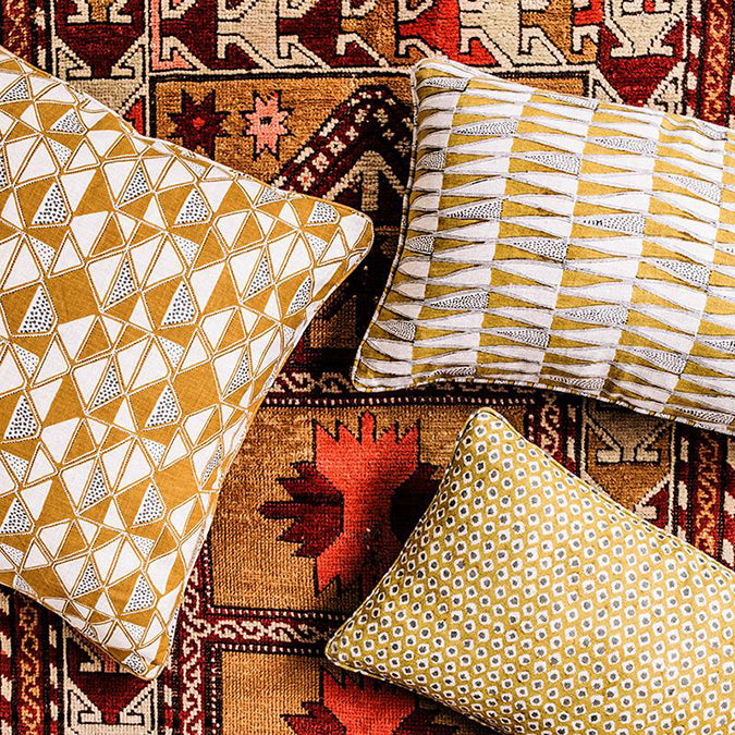 Tangier Saffron Lumbar Pillow