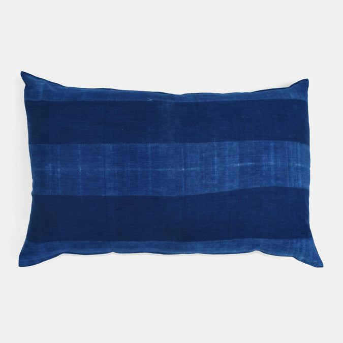 Tensira Blue Stripe Lumbar Throw Pillow at Collyer's Mansion