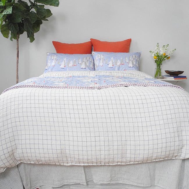 Linen Euro Pillowcase, terracotta, Pillowcase, Linge Particulier, Collyer's Mansion - Collyer's Mansion