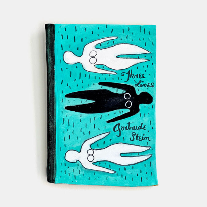 Teal Book Wall Art by The Clay Brush