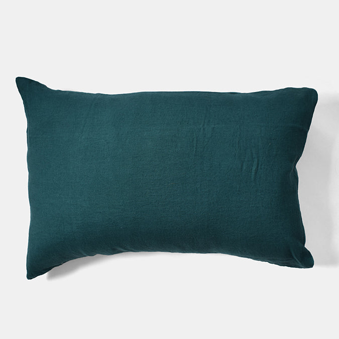 Linen Standard Pillowcase in Vintage Green
