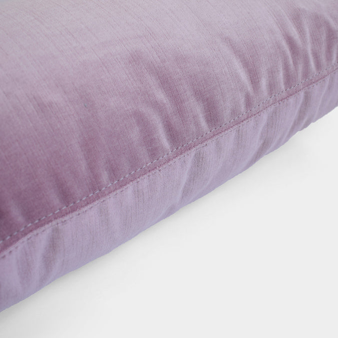 McKenzie Lilac Velvet Pillow, lumbar