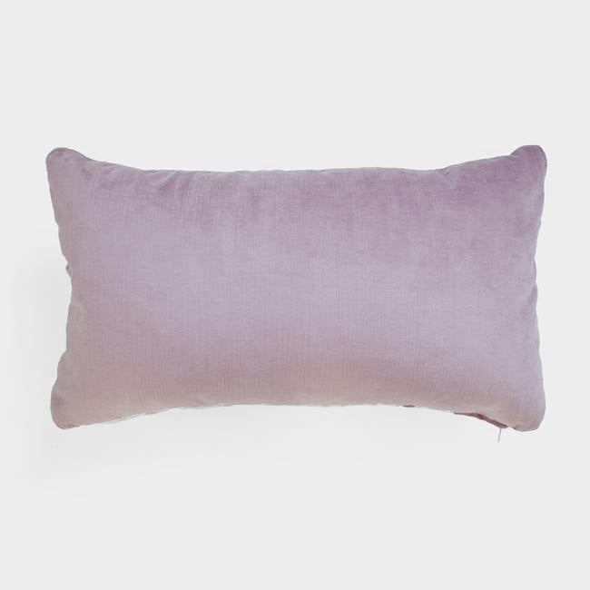 McKenzie Lilac Velvet Pillow, lumbar