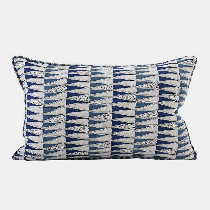 Tangier Blue Pillow, lumbar