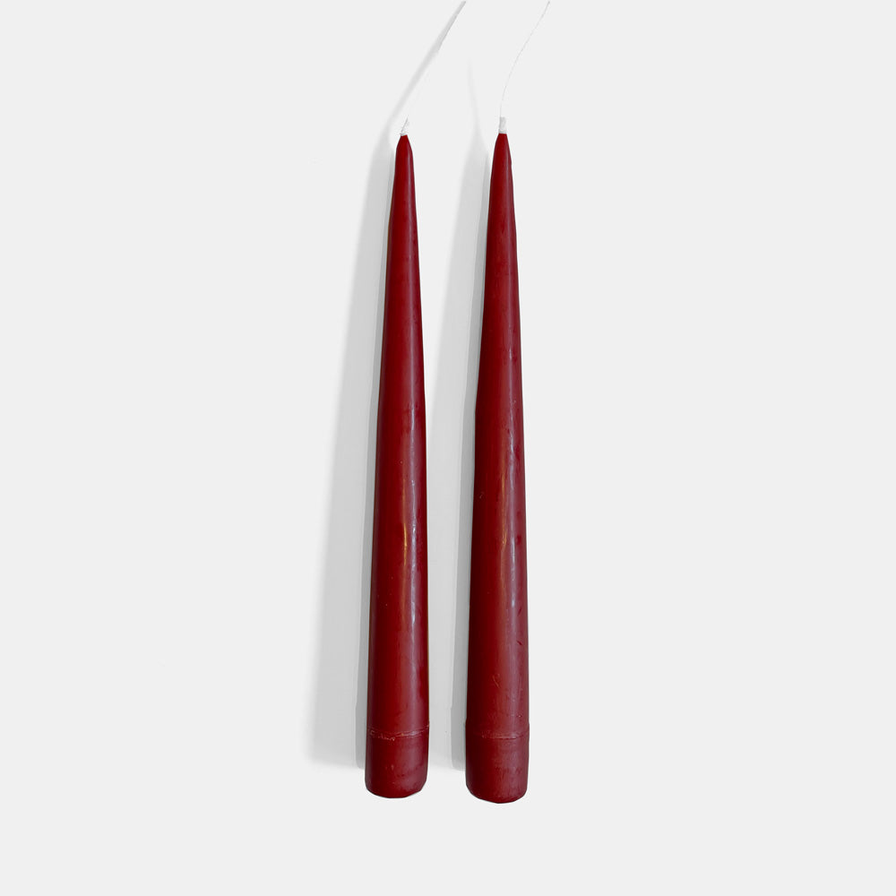 Wine Red Taper Candles