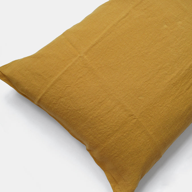 Linen Standard Pillowcase in Honey