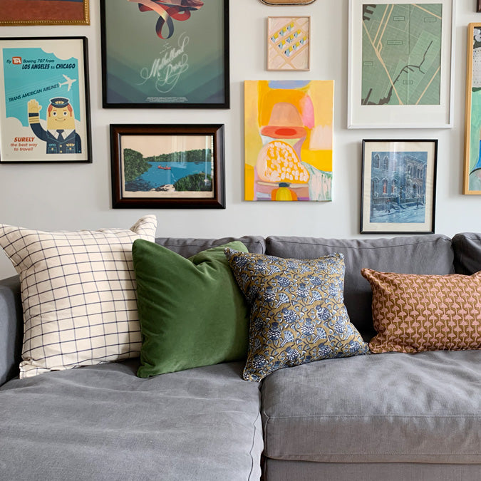 Winthrop Clover Velvet Square Pillow