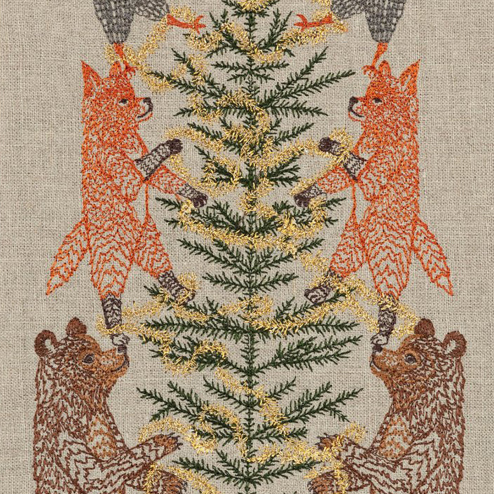 Tinsel Tree Tea Towel