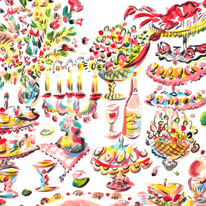 Rose Colored Feast by Pauline de Roussy de Sales