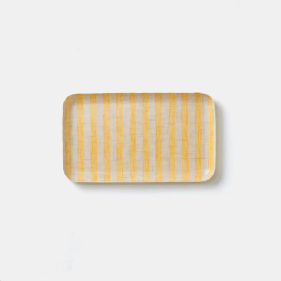 Yellow Stripe Henry Tray