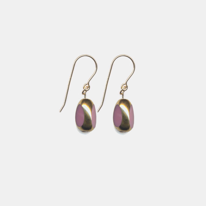 Pink Bean Drop Earrings