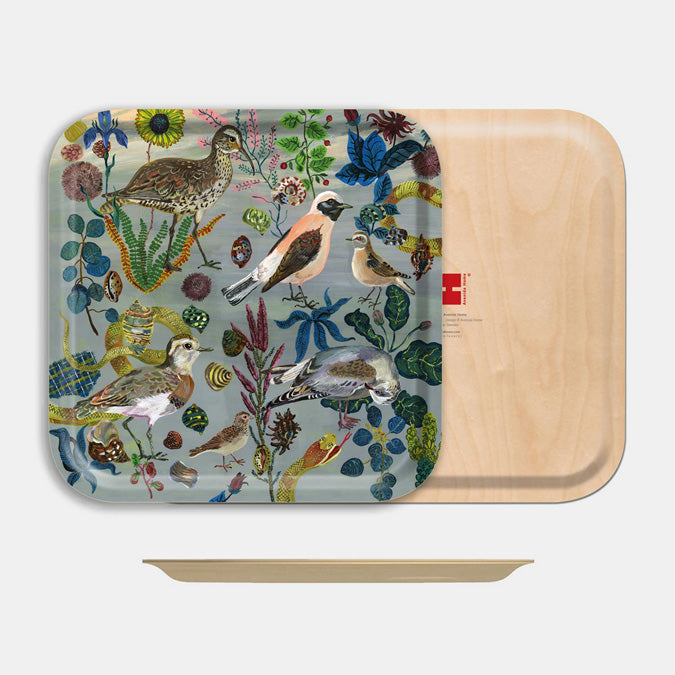 Birds in Dunes Square Tray