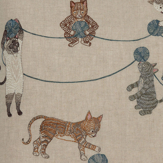 Playful Cats Square Pillow