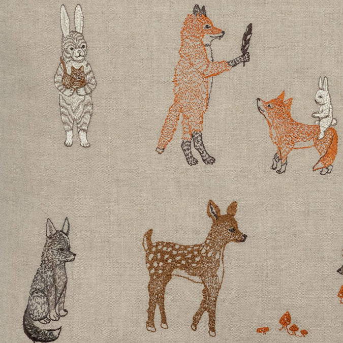 Woodland Friends Square Pillow
