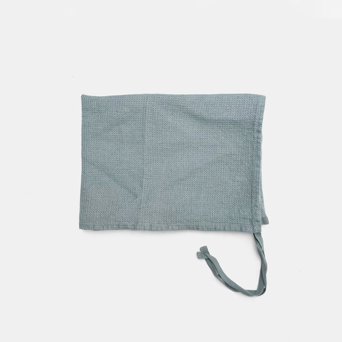 Linge Particulier Linen Waffle Hand Towel, blue grey – Collyer's