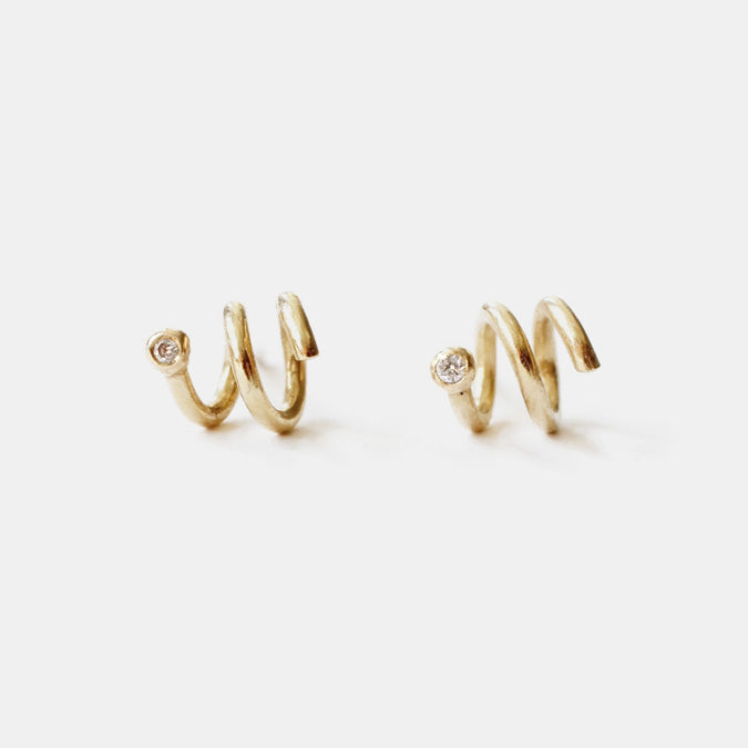 Coiled Diamond Studs