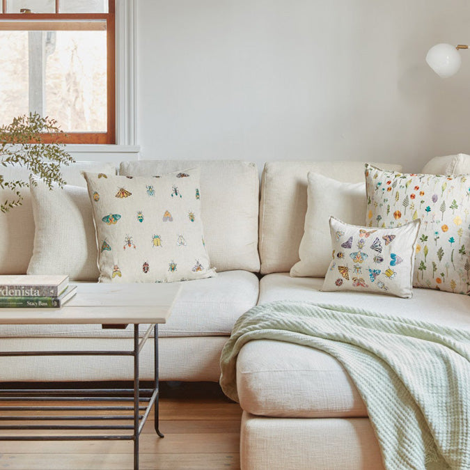 Wings Pattern Square Pillow