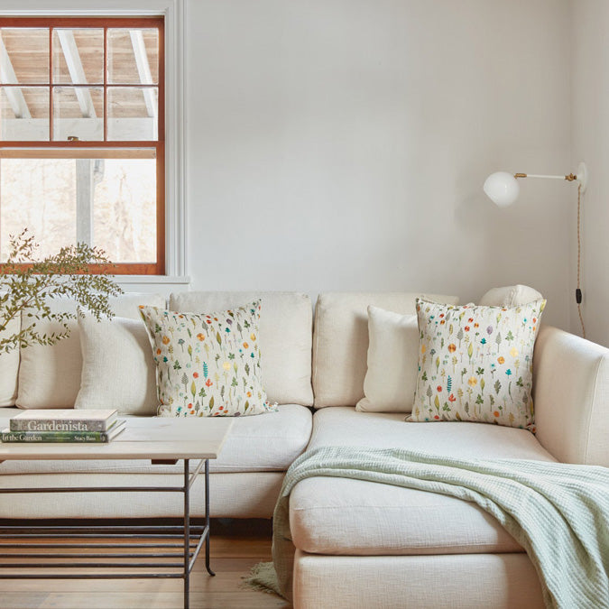 Garden Pattern Square Pillow