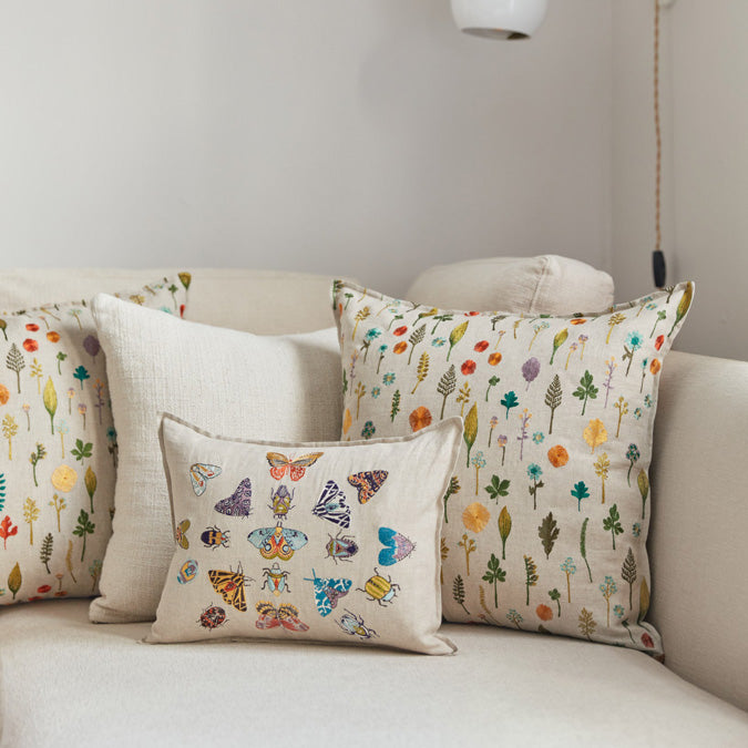 Garden Pattern Square Pillow
