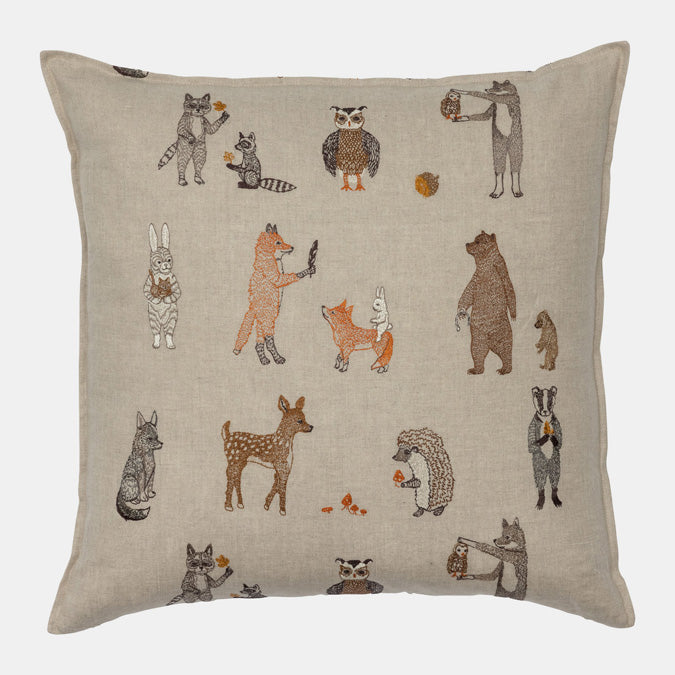 Woodland Friends Pillow, square