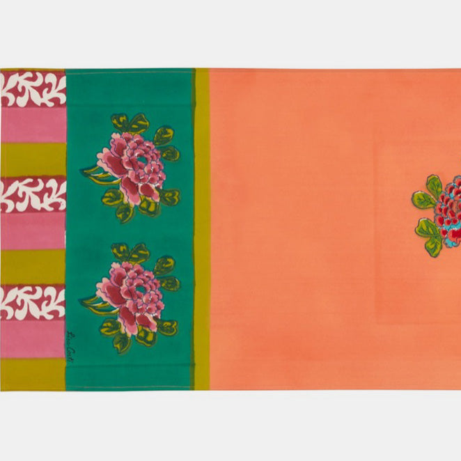 Ortensia Peach Table Runner