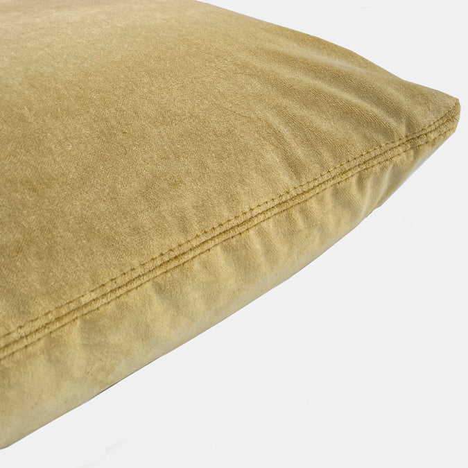 Sanibel Ginger Velvet Pillow, square