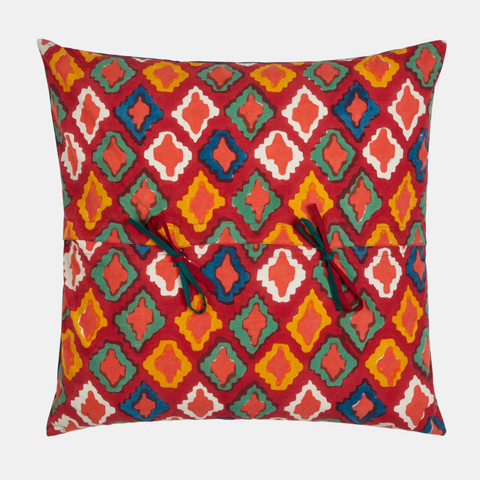 Lisa Bouquet Dark Cream Square Pillow