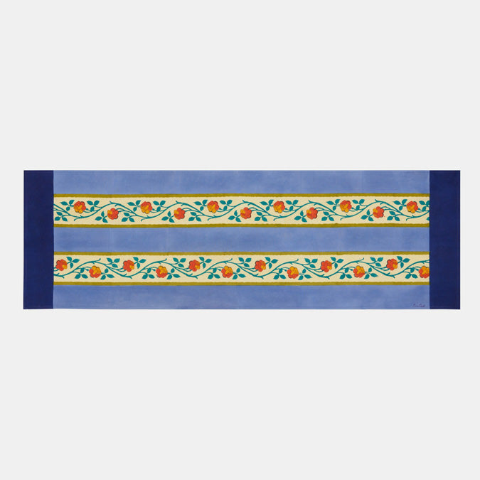 Varanasi Stripes Pervinch Table Runner