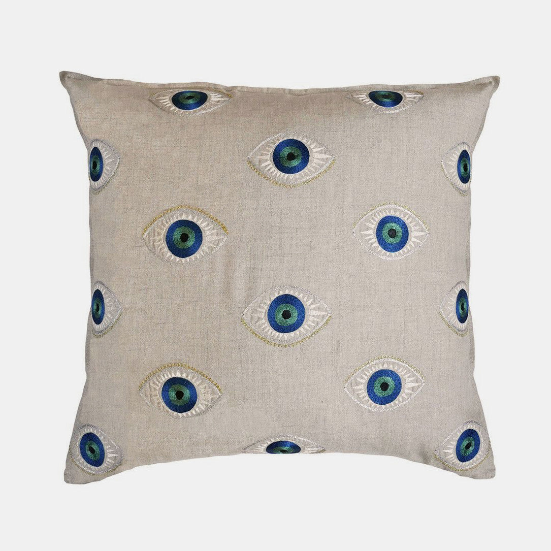 Evil Eye Pillow, square, Pillow, Coral & Tusk, Collyer's Mansion - Collyer's Mansion