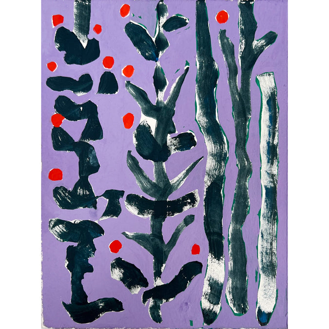 Purple Branches by Charlotte de Mezamat