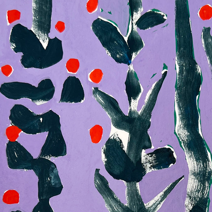 Purple Branches by Charlotte de Mezamat