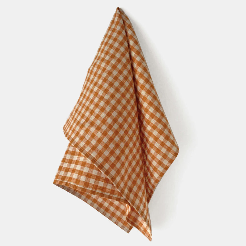 Ocher Gingham Rachael Kitchen Cloth