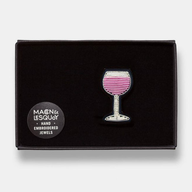 Glass of Rose Brooch