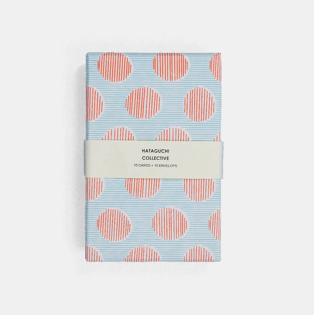 Shima Maru Red Blue Box of 10 Notecards