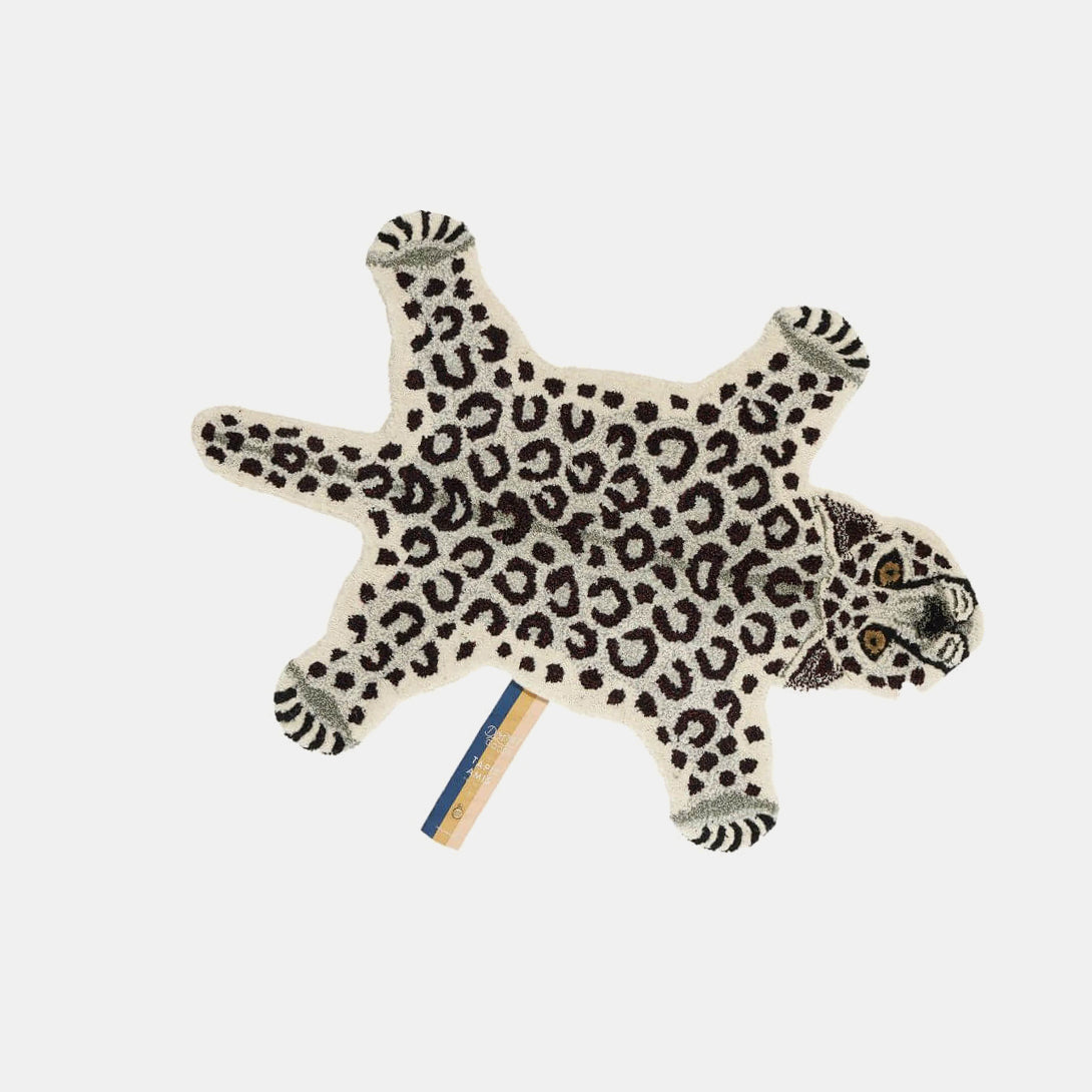 Snowy Leopard Small Rug