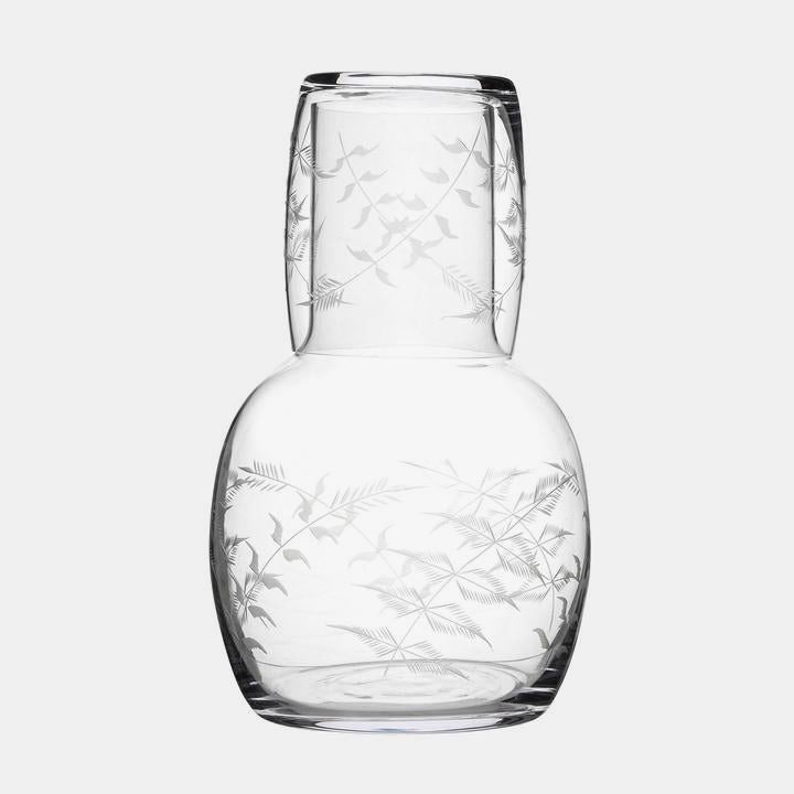 Crystal Glass Carafe with Ferns – Collyer's Mansion