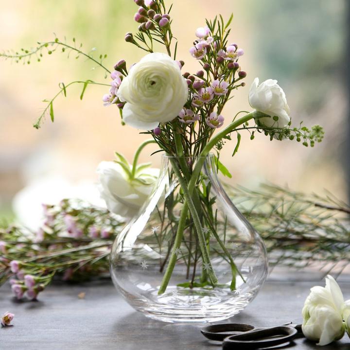 Small Crystal Vase with Stars