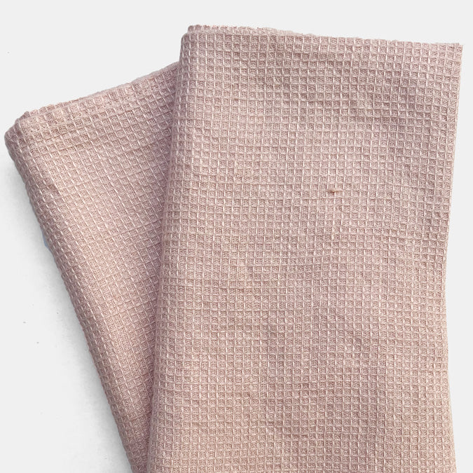 Linen Napkin, pale pink waffle