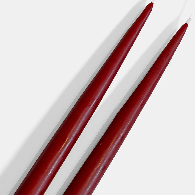 Wine Red Taper Candles