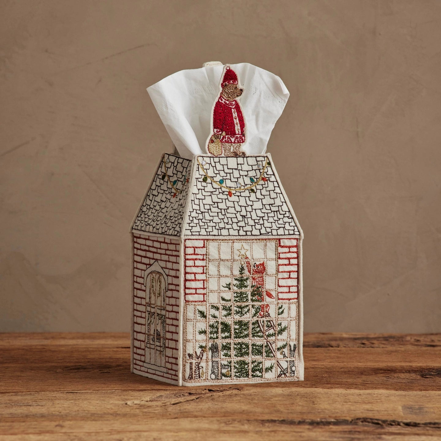 Home for the Holidays Tissue Box Cover