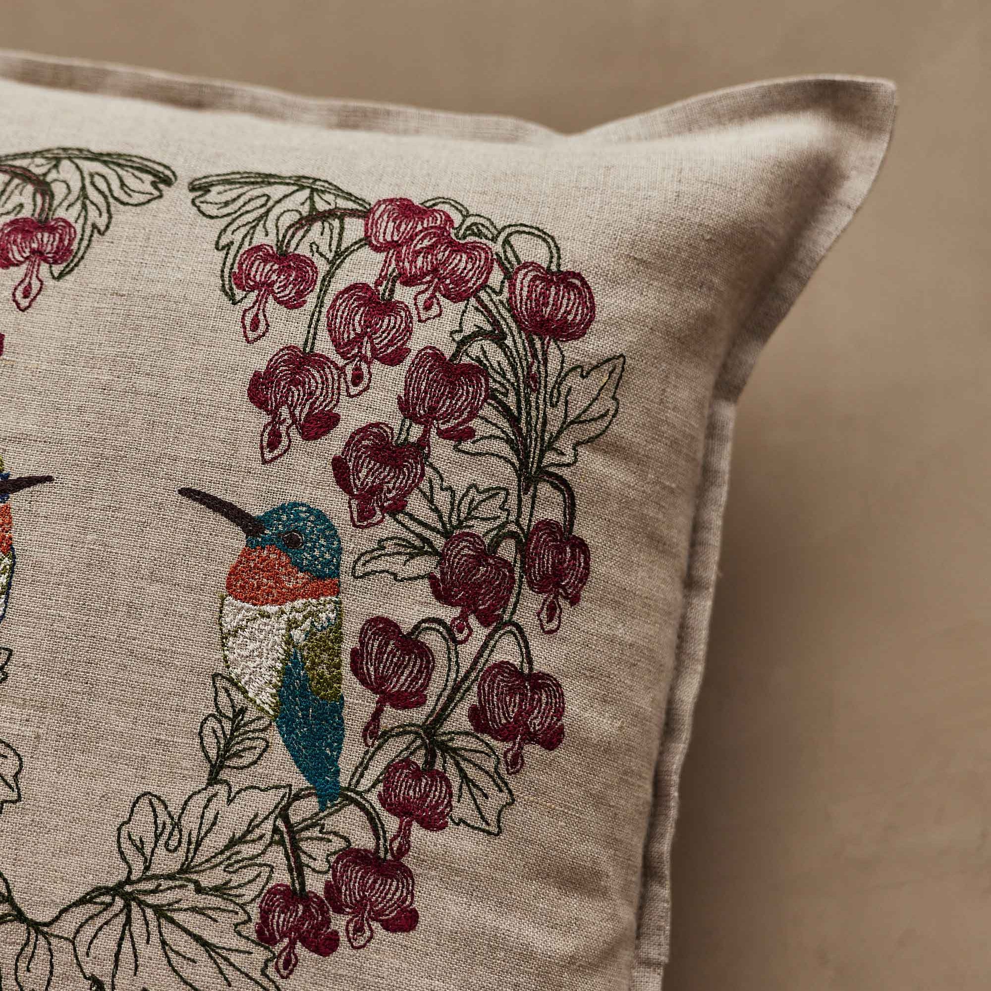 Coral & Tusk Hummingbird Hearts Pillow - Thumbnail 3