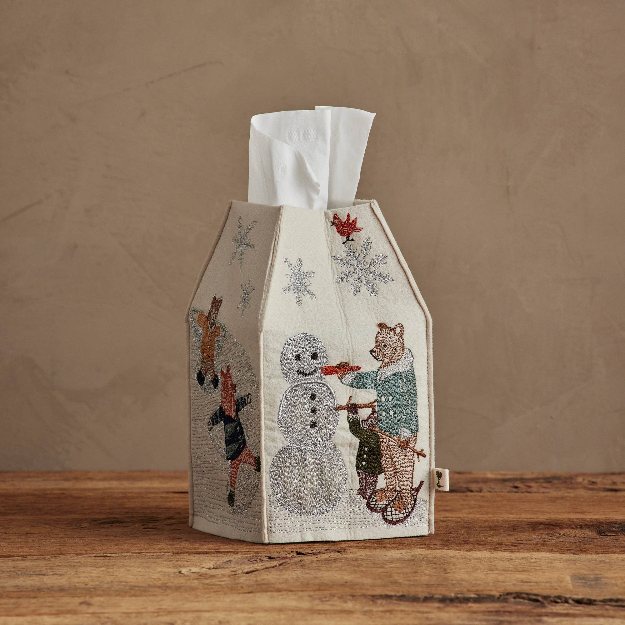 Snow Day Tissue Box Cover