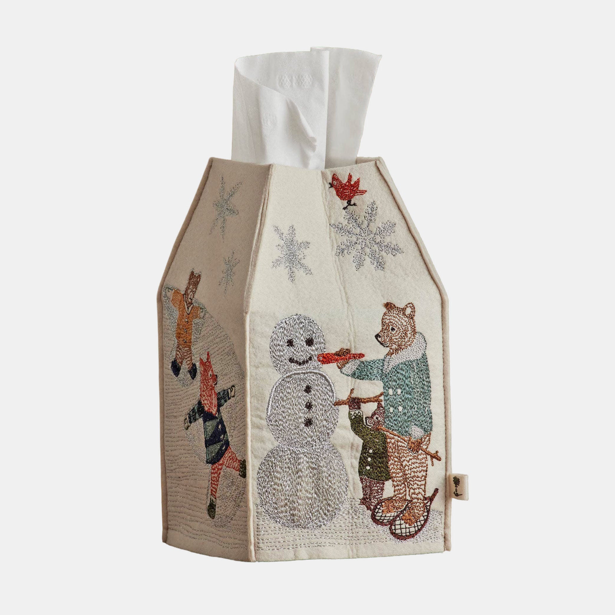 Coral & Tusk Snow Day Tissue Box Cover - Thumbnail 3