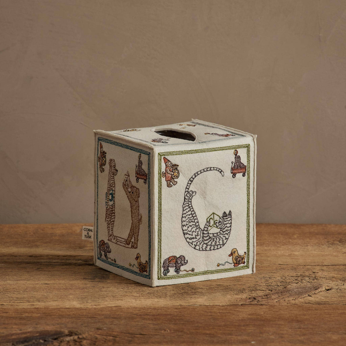 ABC Tissue Box Cover