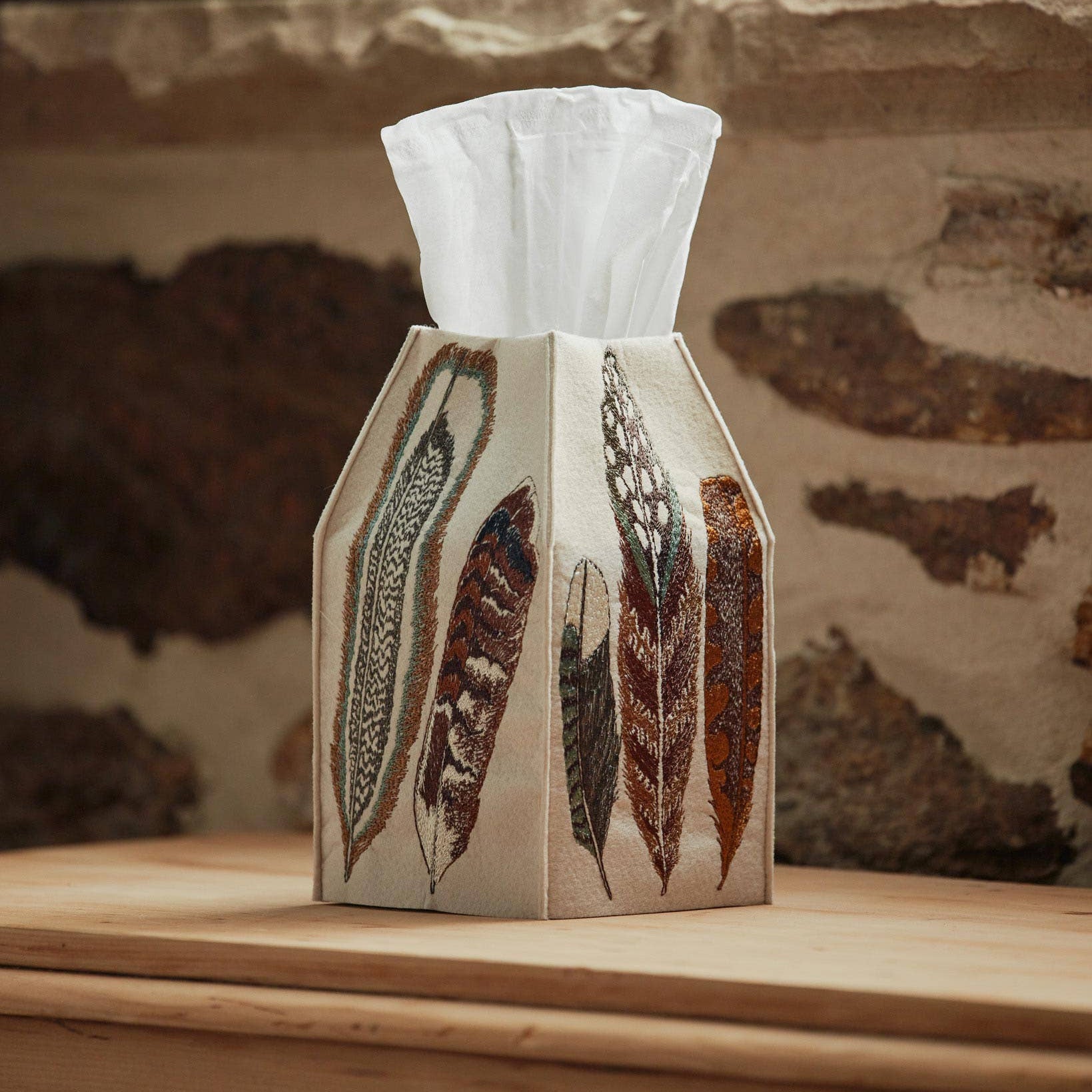 Coral & Tusk Tissue Box Cover - Thumbnail 3